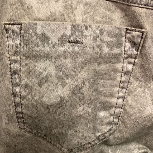 Basler Julienne European Tan Cotton Snake Print High Rise Skinny Jean Size 18 - Picture 9 of 16